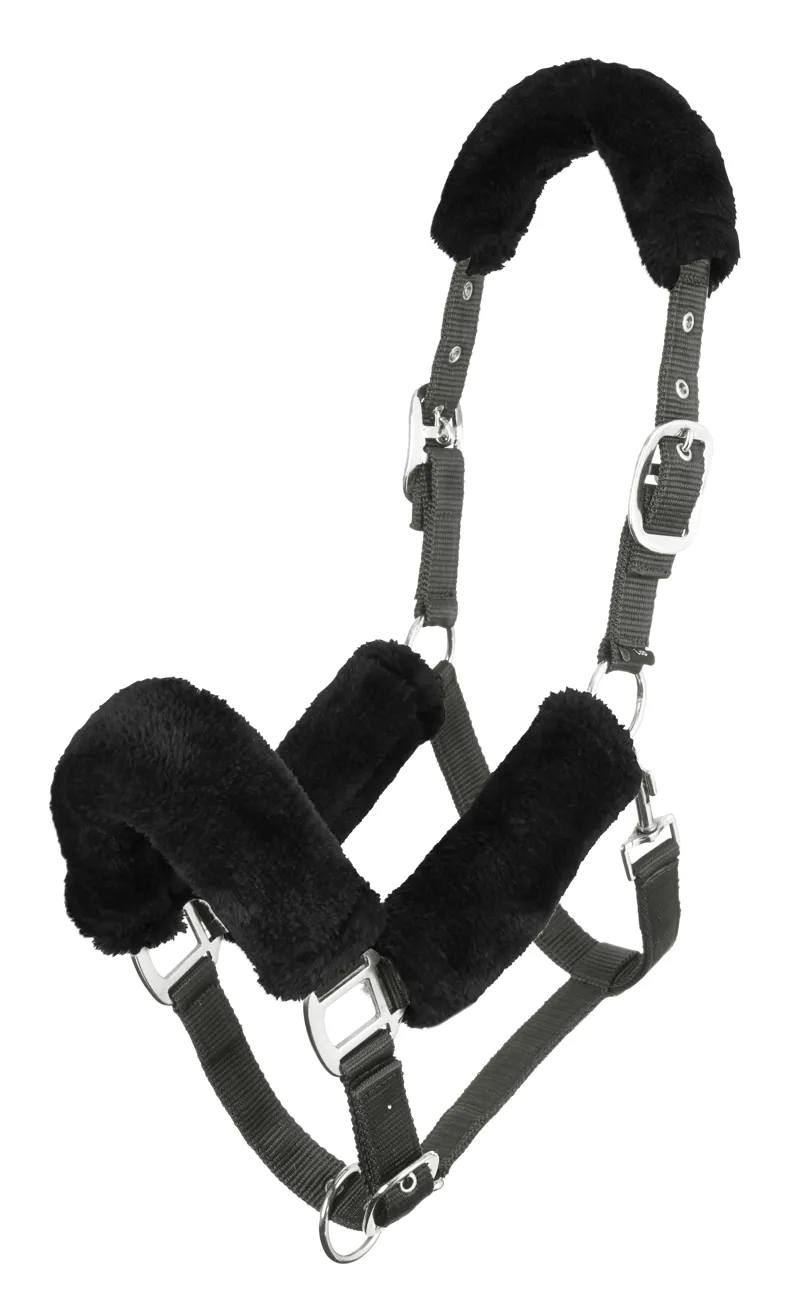 LeMieux Comfort Headcollar Grey/Black